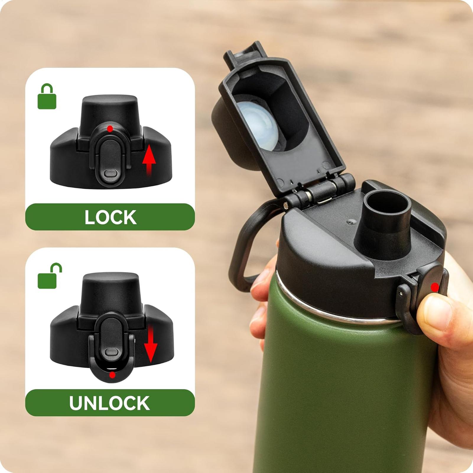 Home Gym Kettler - Tutup Botol Minum Mulut Lebar, Tutup