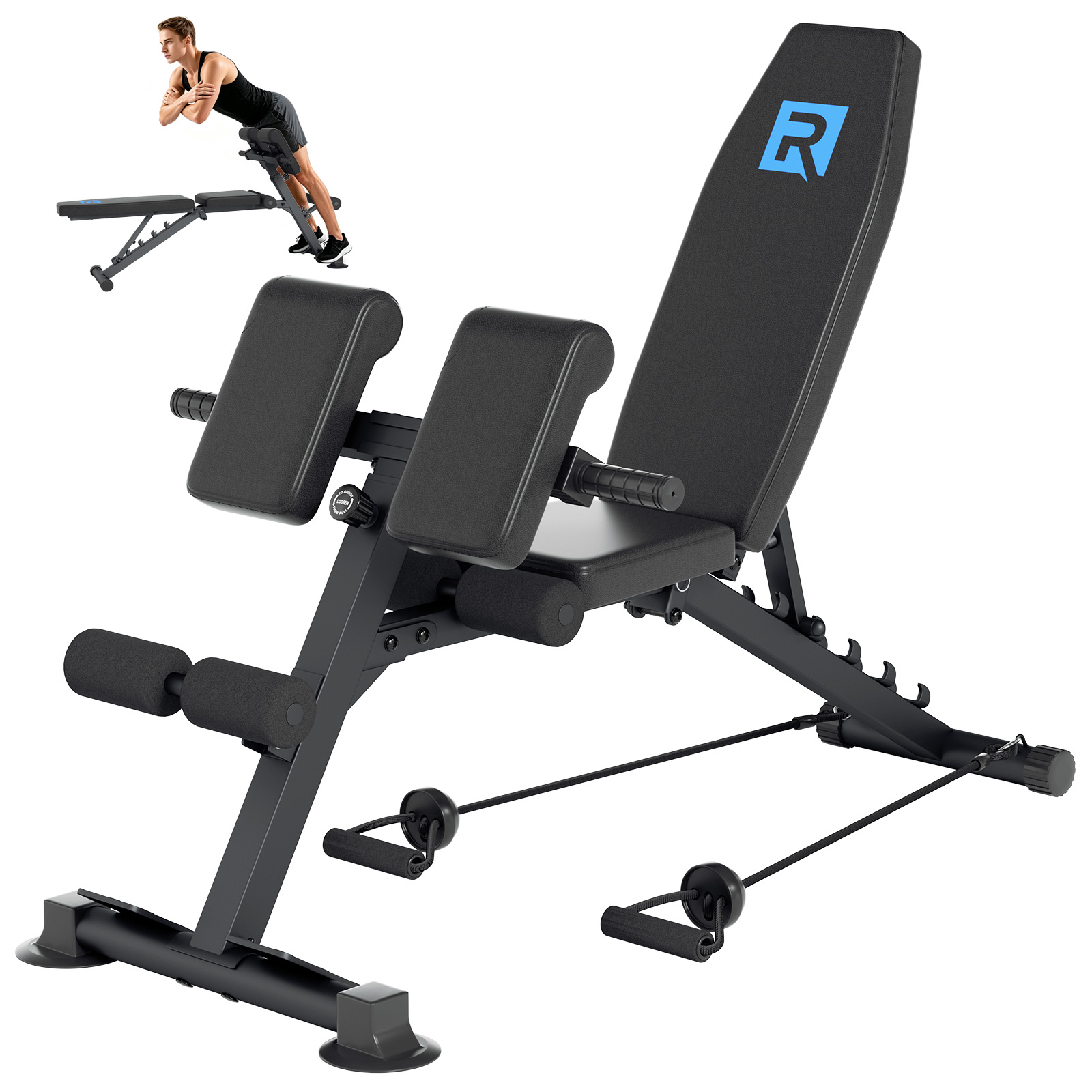 Home Gym Full Setup - Bangku Beban Multi-Fungsi yang Dapat Disesuaikan