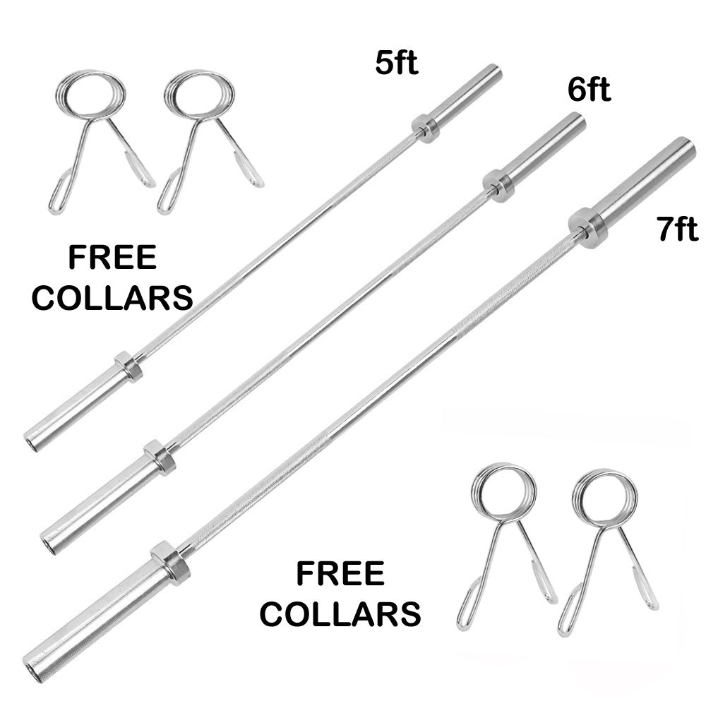 Barbell Curl Bar - Latihan Kebugaran Olahraga Senam Barbel Bar