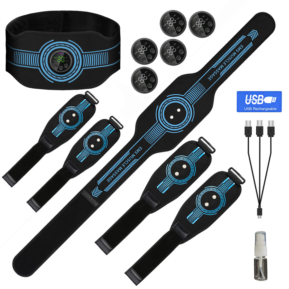 Home Gym Essentials - Sabuk pembentuk otot perut, USB dapat