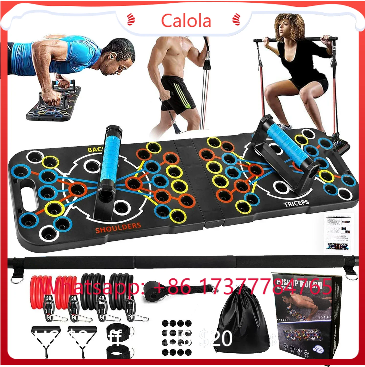 Home Gym Full Setup - Set Papan Push Up Multifungsi dengan