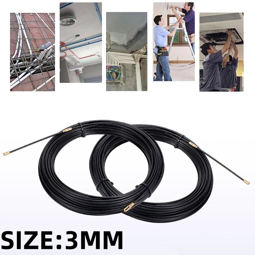 Cable Pulley System - Penarik Kabel Nilon 3mm 5M-40M, Pita