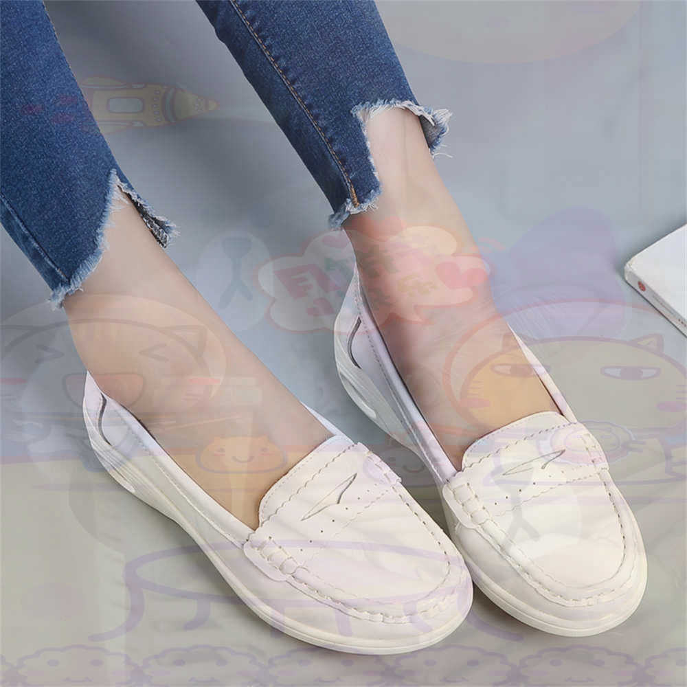 Home Gym Old School - Sepatu Ukuran Besar Wanita Slip-On Lembut