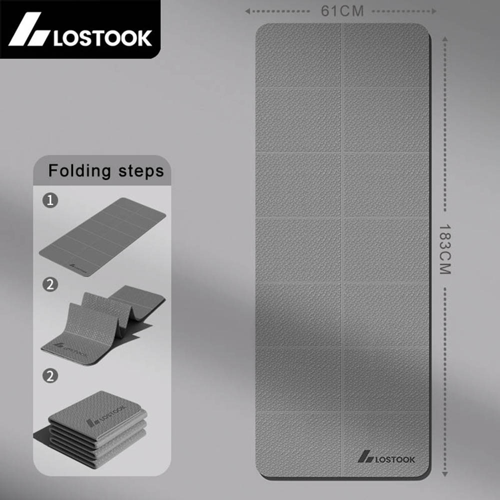 Gymnastics Mat Thick - Tikar Yoga Lipat TPE Tebal 4Mm