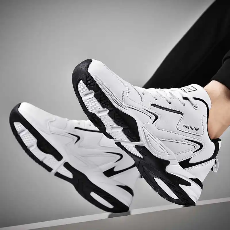 Home Gym Old School - Sepatu kets olahraga untuk pria, sepatu
