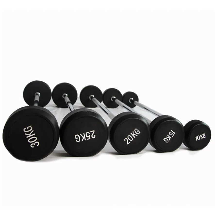 Barbell Curl Bar - Barbell Besi Cor Berkualitas Tinggi untuk