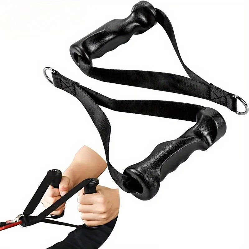Cable Pulley System - 1 Pasang Pegangan Latihan Ergonomis untuk