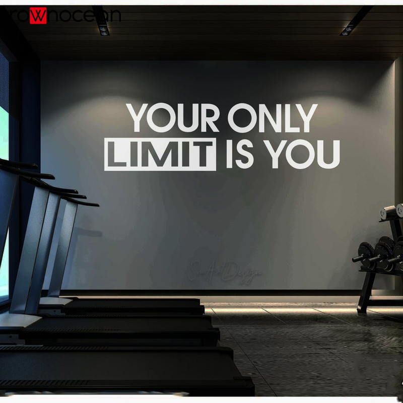Home Gym On Wall - Satu-satunya Batas Anda Adalah Stiker Dinding
