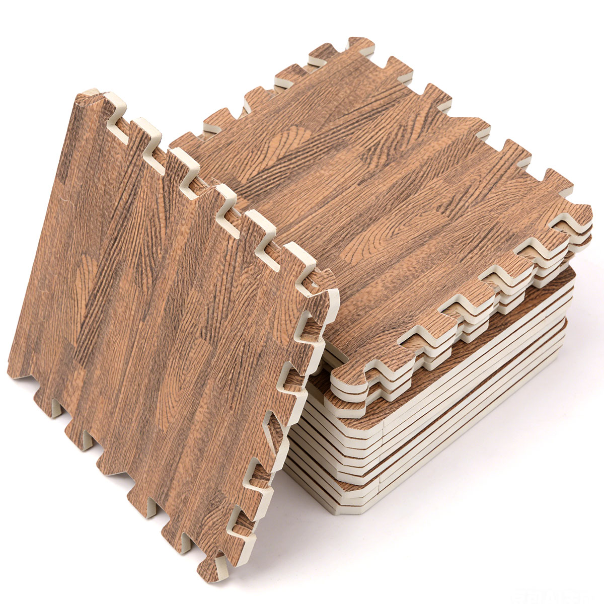 Gymnastics Mat Thick - Ubin Lantai Busa EVA Motif Kayu,