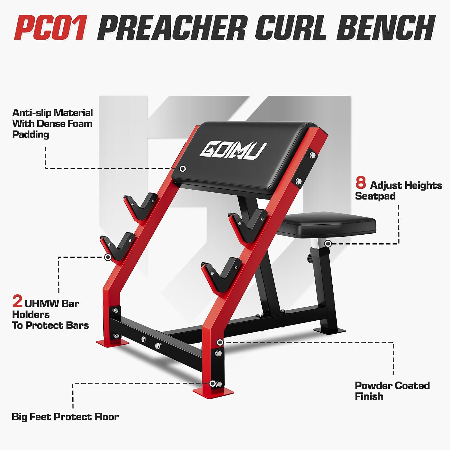 Bangku Latihan Preacher Curl y - Barbell Curl Bar ulasan dan harga