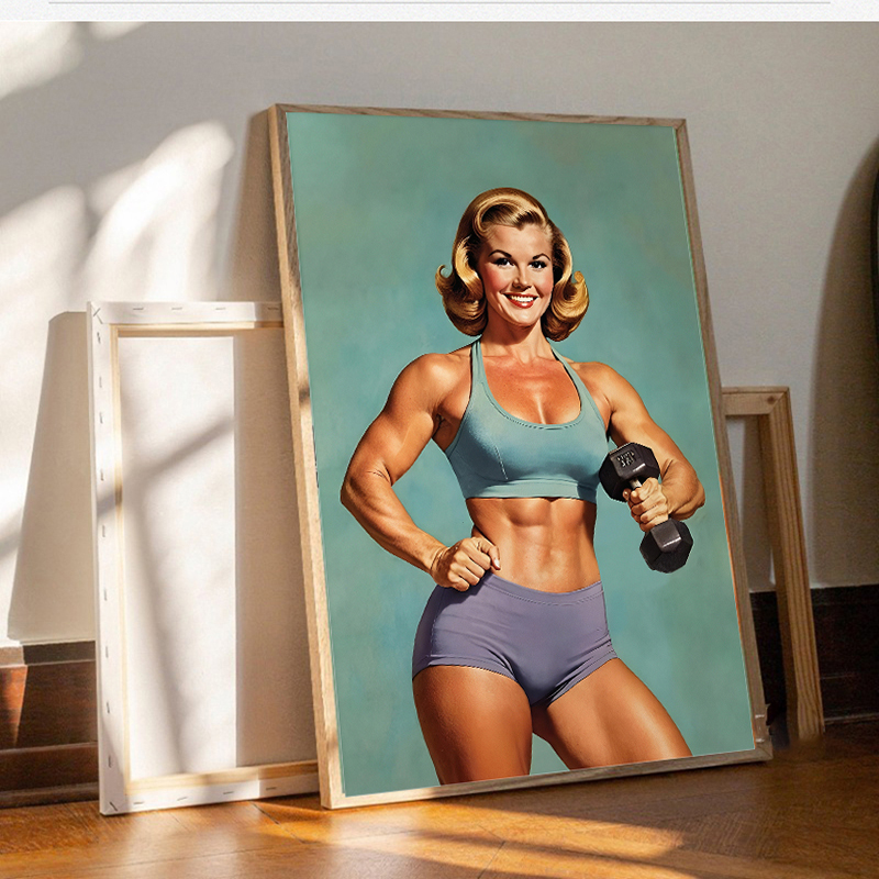 Poster dan Lukisan Kanvas Ceta - Home Gym On Wall ulasan dan harga