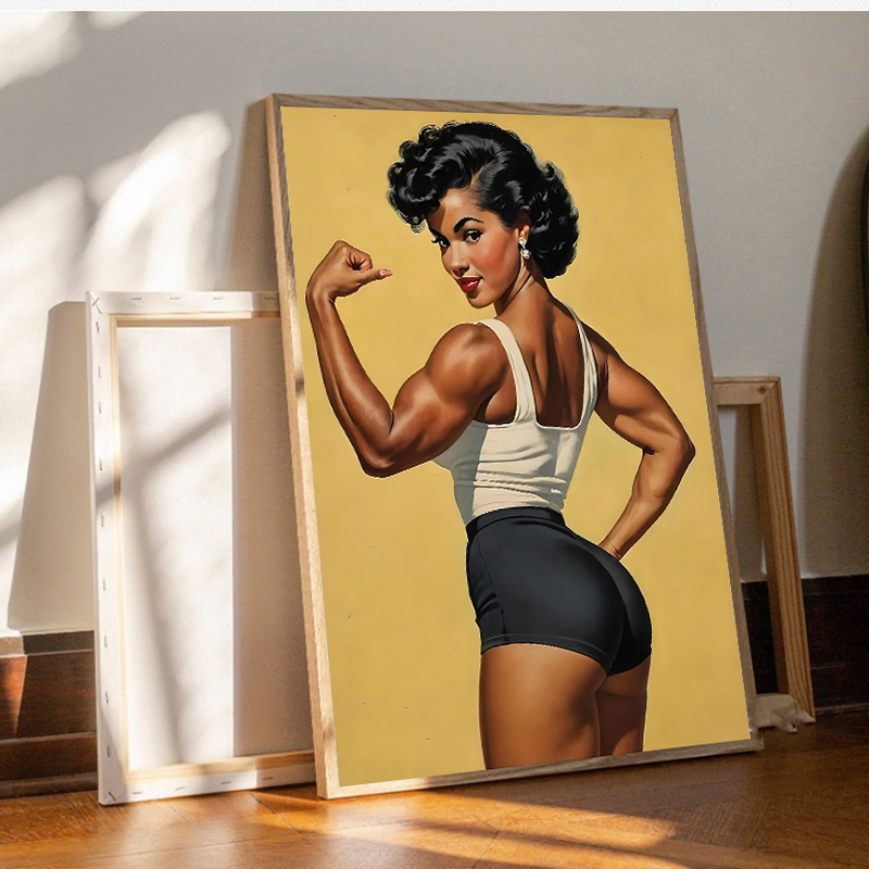Poster dan Lukisan Kanvas Ceta - Home Gym On Wall ulasan dan harga