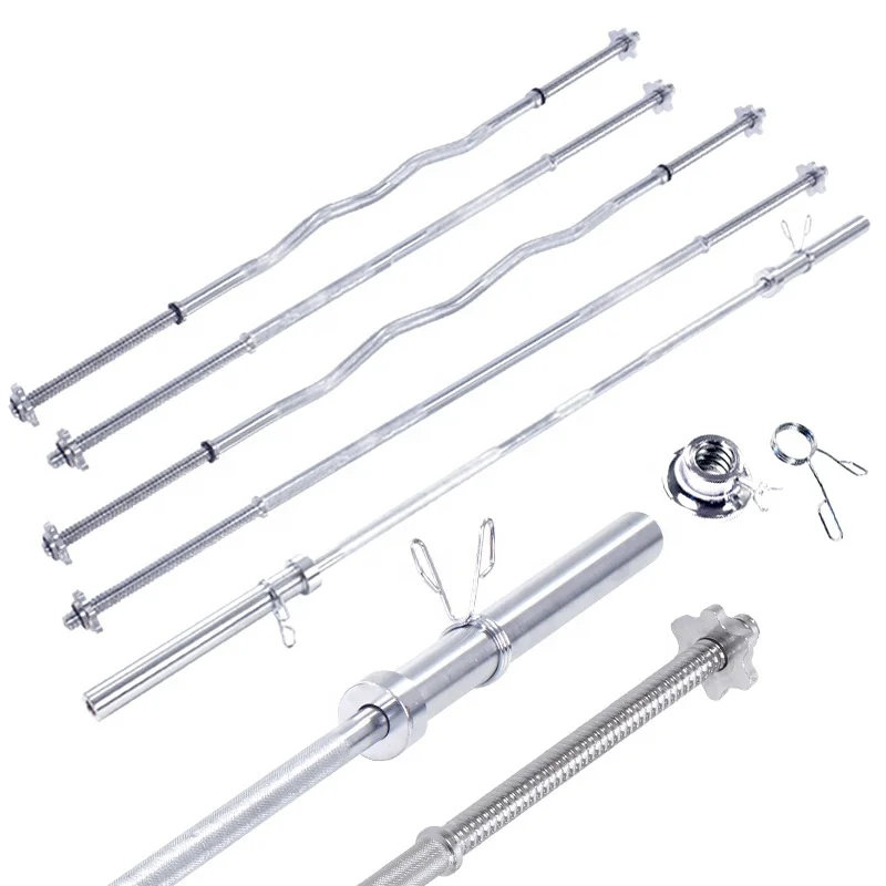 Barbell Bar Krom Khusus untuk  - Barbell Curl Bar ulasan dan harga