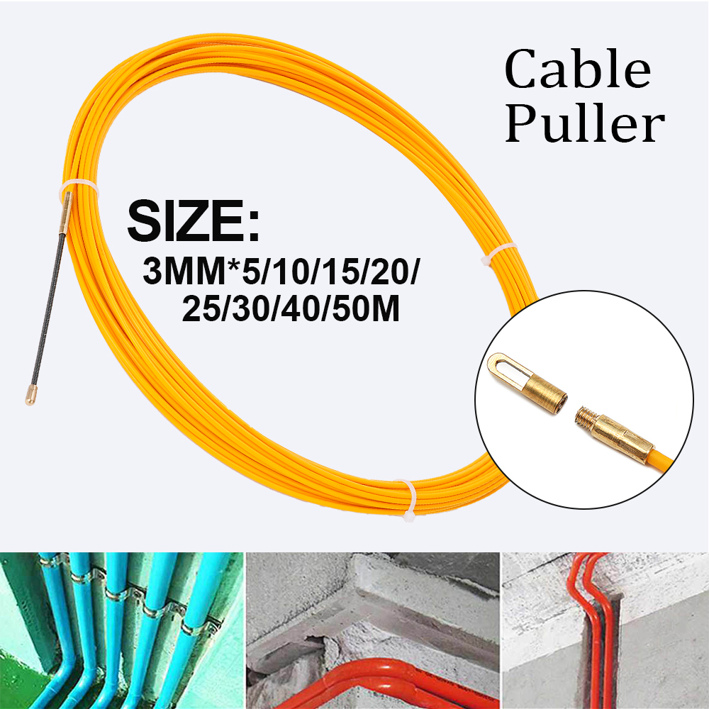 Fish Tape Fiberglass 3MM 5M‑50 - Cable Pulley System ulasan dan harga