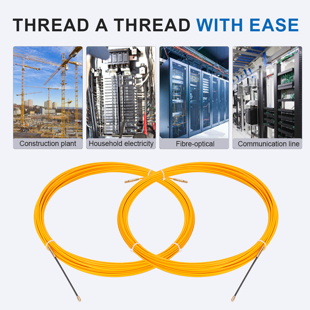 Fish Tape Fiberglass 3MM 5M‑50 - Cable Pulley System ulasan dan harga