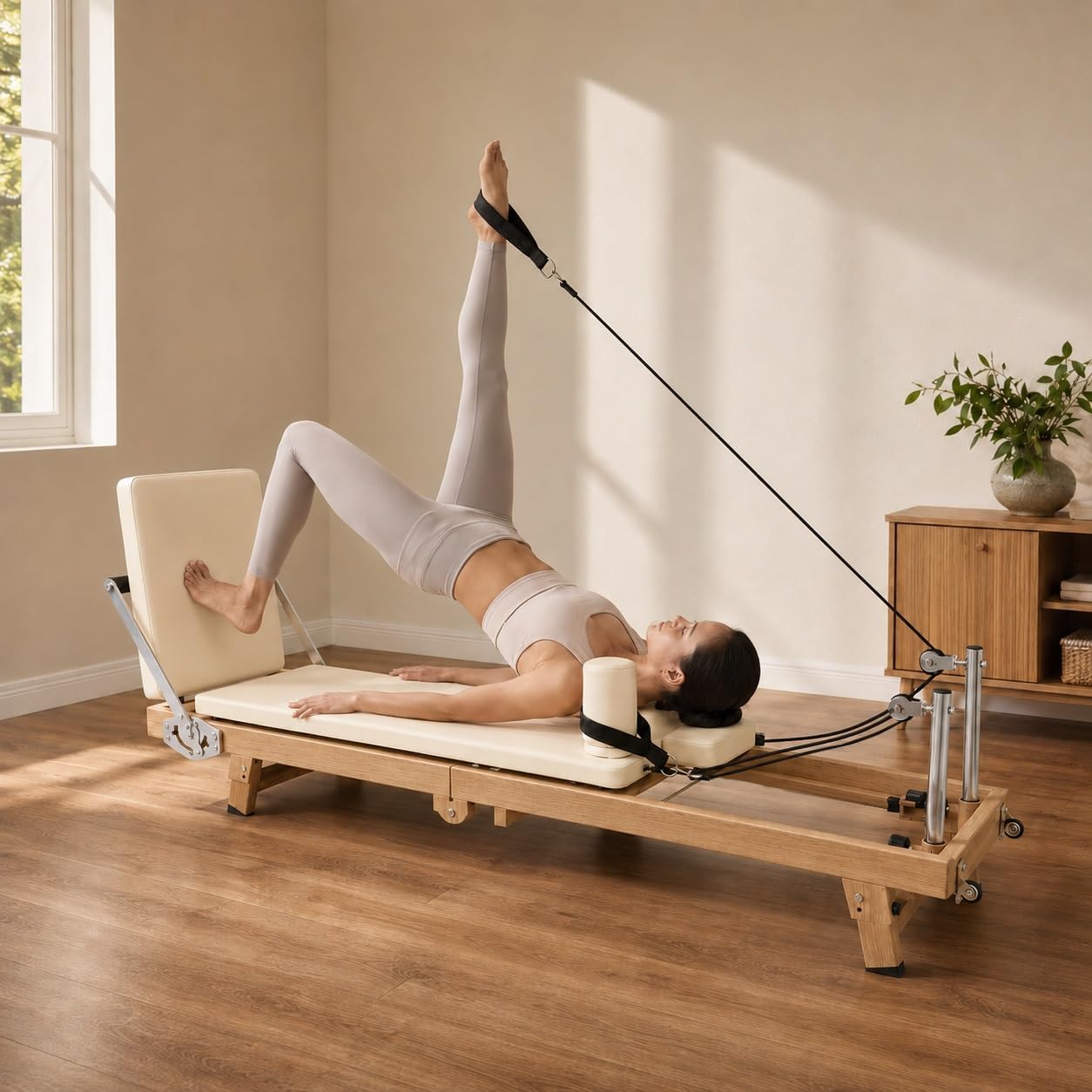 Mesin Pilates Reformer Lipat 7 - Home Gym Full Setup ulasan dan harga