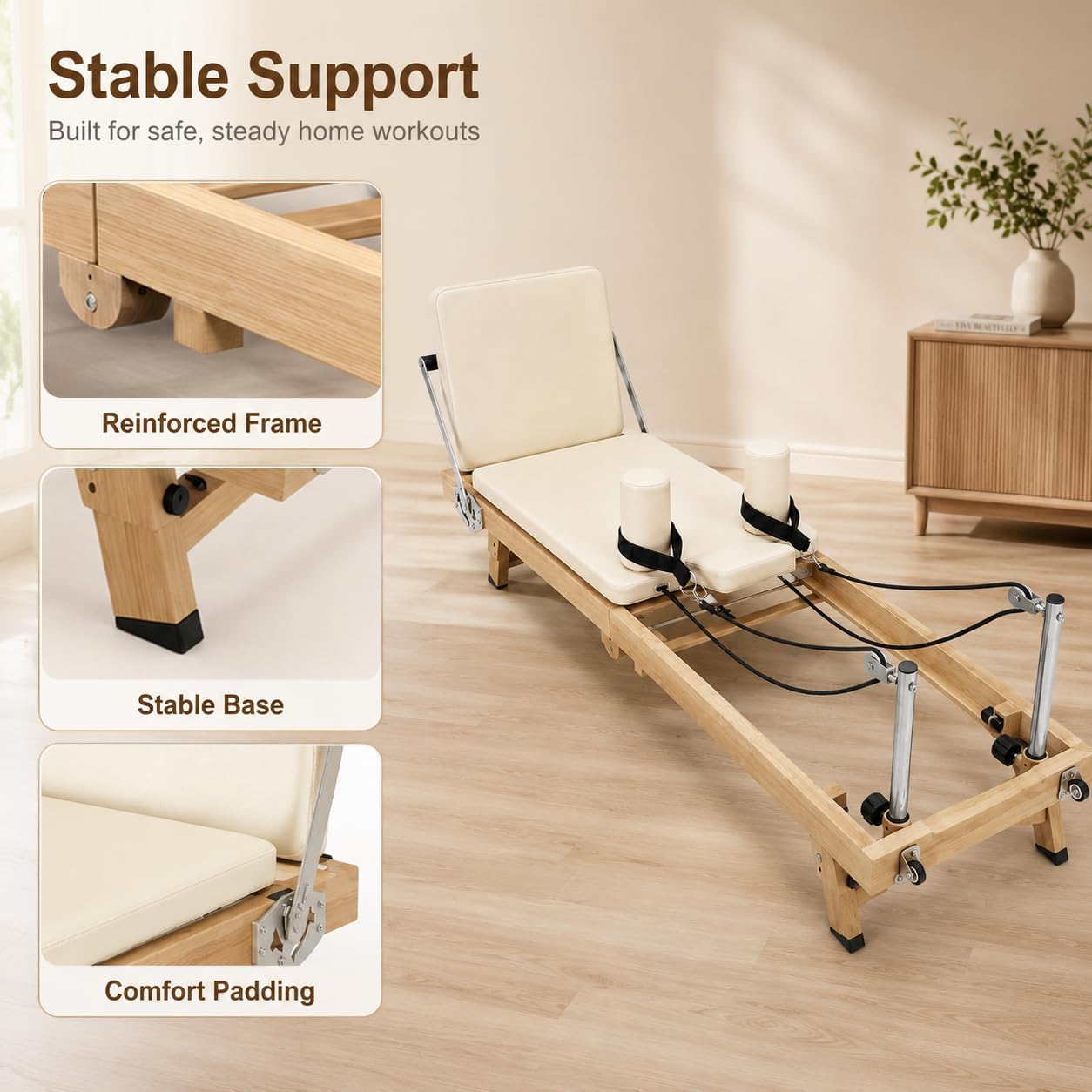 Mesin Pilates Reformer Lipat 7 - Home Gym Full Setup ulasan dan harga