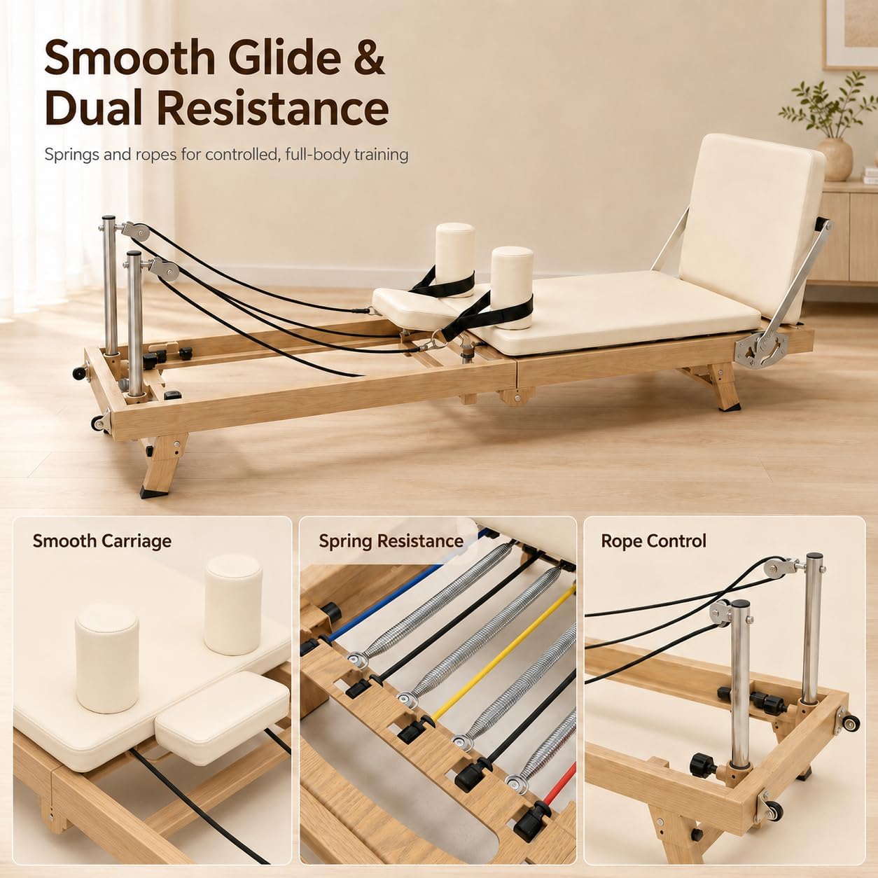 Mesin Pilates Reformer Lipat 7 - Home Gym Full Setup ulasan dan harga