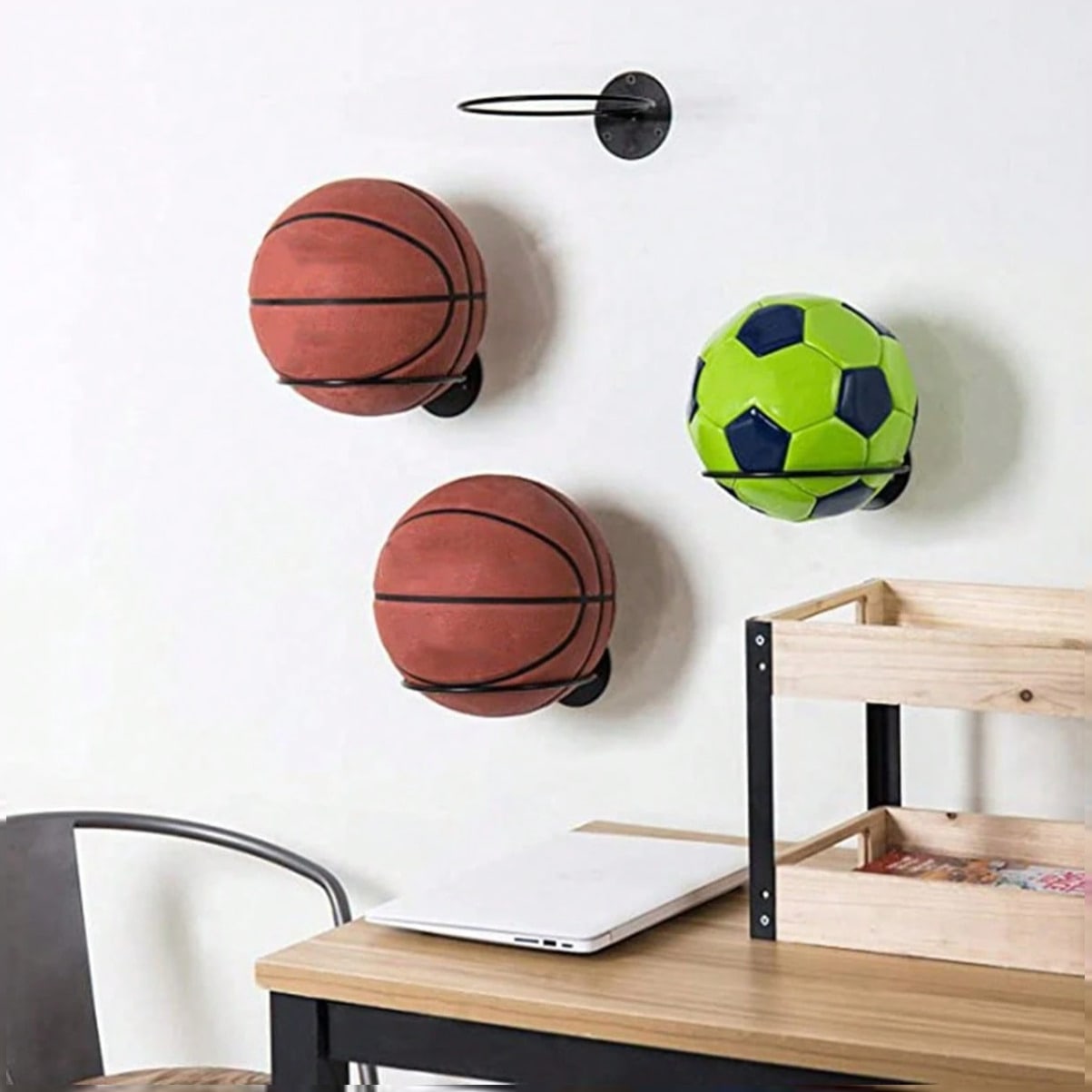 Rak Pajangan Bola Basket yang  - Home Gym On Wall ulasan dan harga