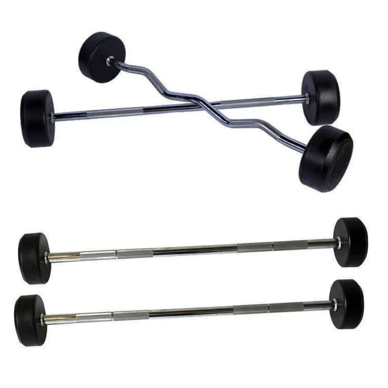 Set Barbel Batang Tetap Berlap - Barbell Curl Bar ulasan dan harga