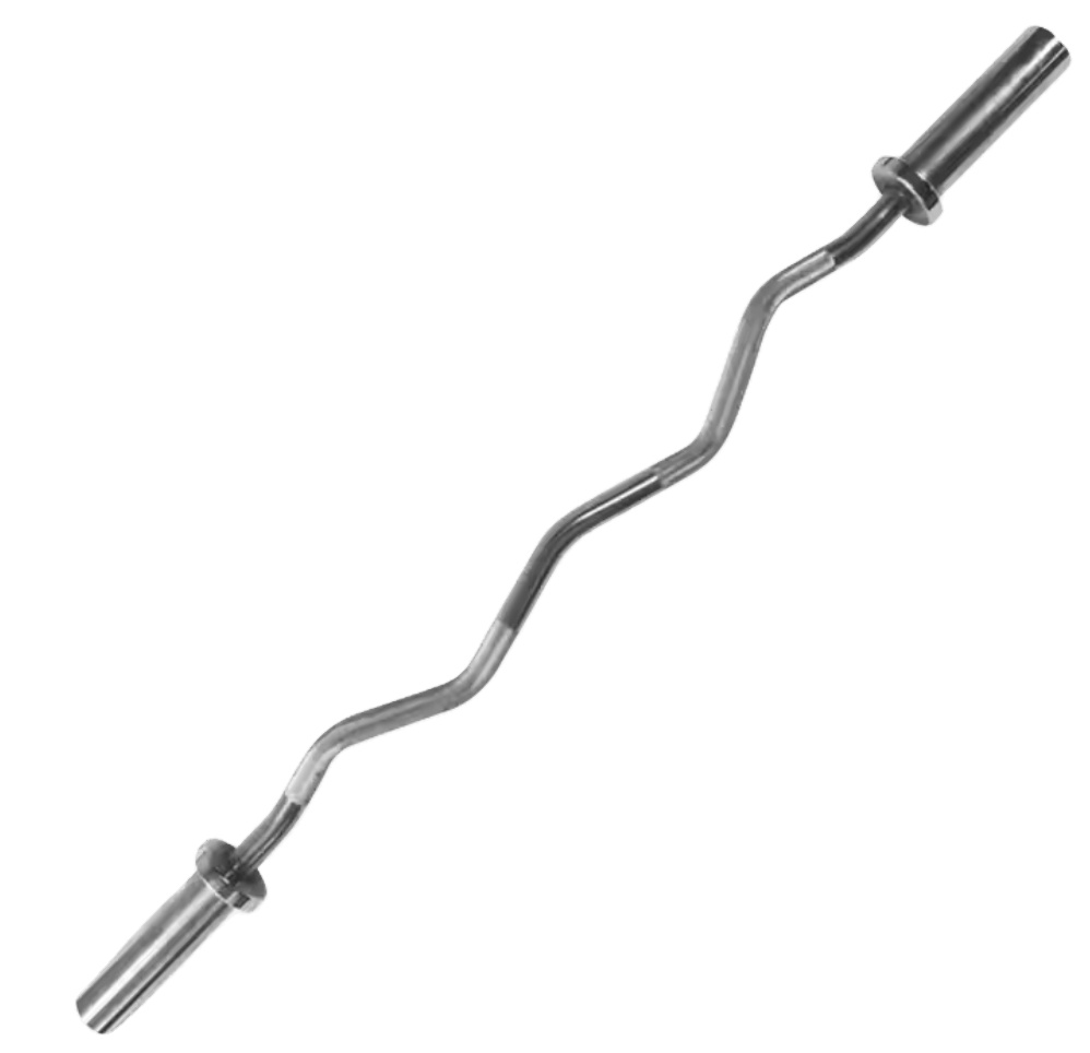 Barbel E-z Curl Krom Keras Ber - Barbell Curl Bar ulasan dan harga