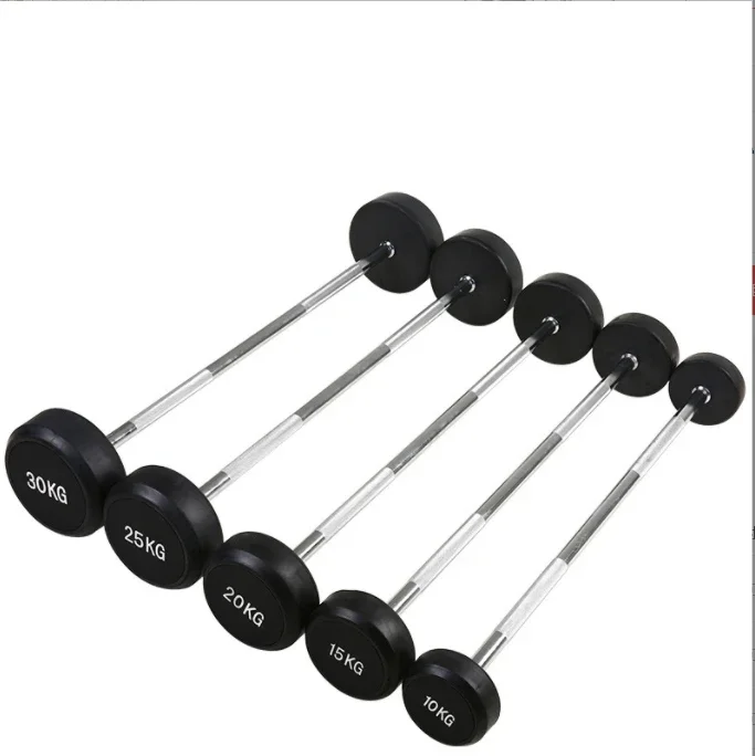Barbel Karet Lurus untuk Angka - Barbell Curl Bar ulasan dan harga