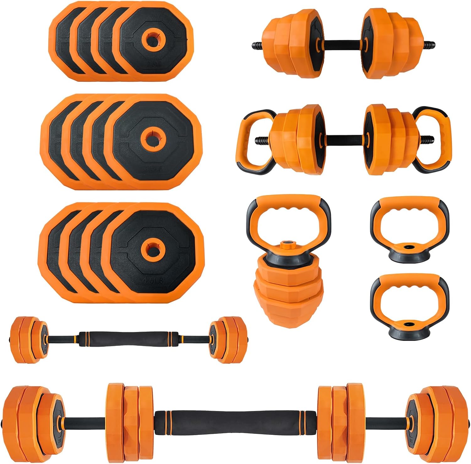 Set Dumbbell 4-in-1 yang Dapat - Home Gym Used ulasan dan harga