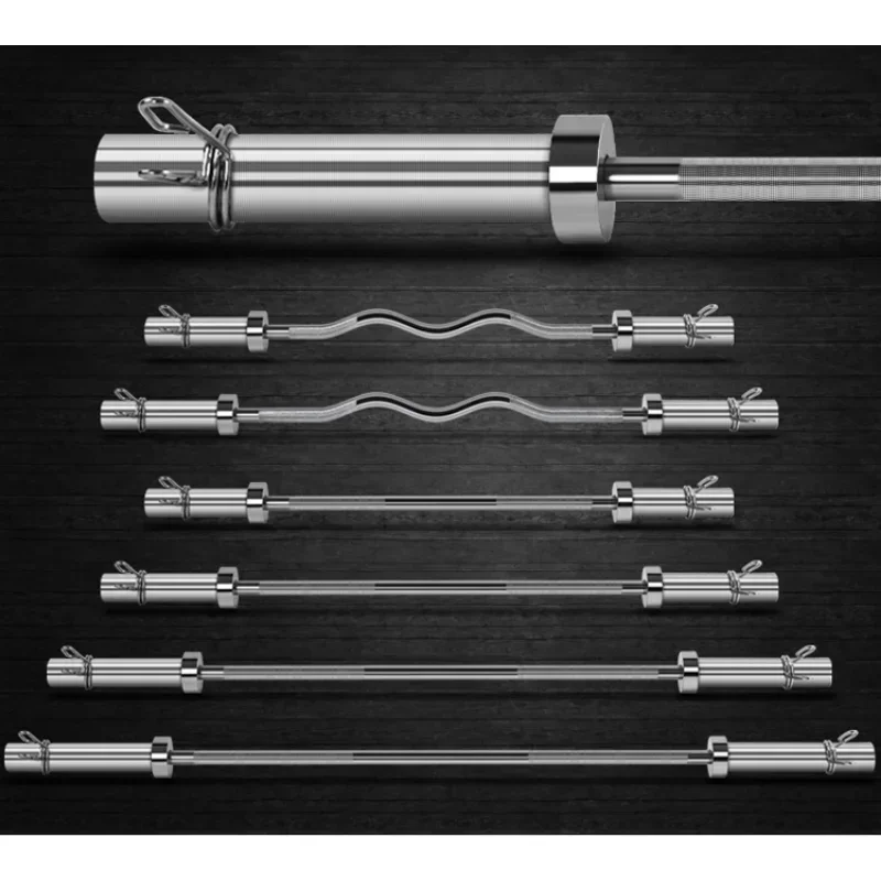 Peralatan Fitness Angkat Berat - Barbell Curl Bar ulasan dan harga