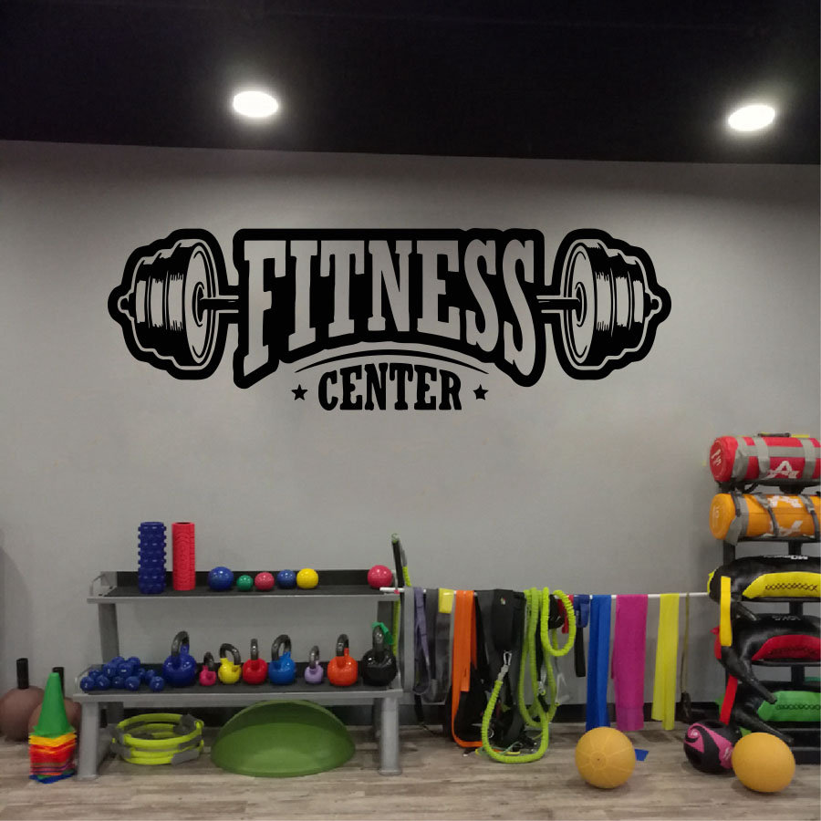 Gym Vinyl Dekorasi Dinding Dec - Home Gym On Wall ulasan dan harga