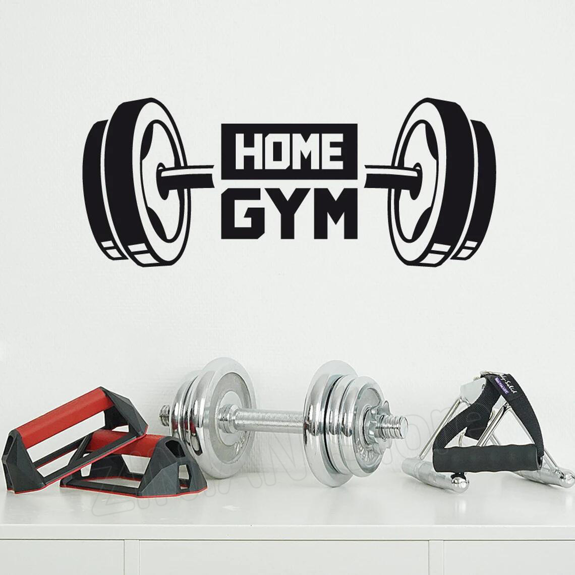 Stiker Dinding Dekorasi Gym Ru - Home Gym On Wall ulasan dan harga